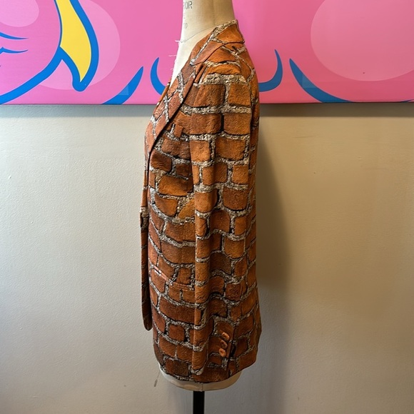 Moschino Rust Gray Brick Blazer Jacket The Nanny - Picture 6 of 12